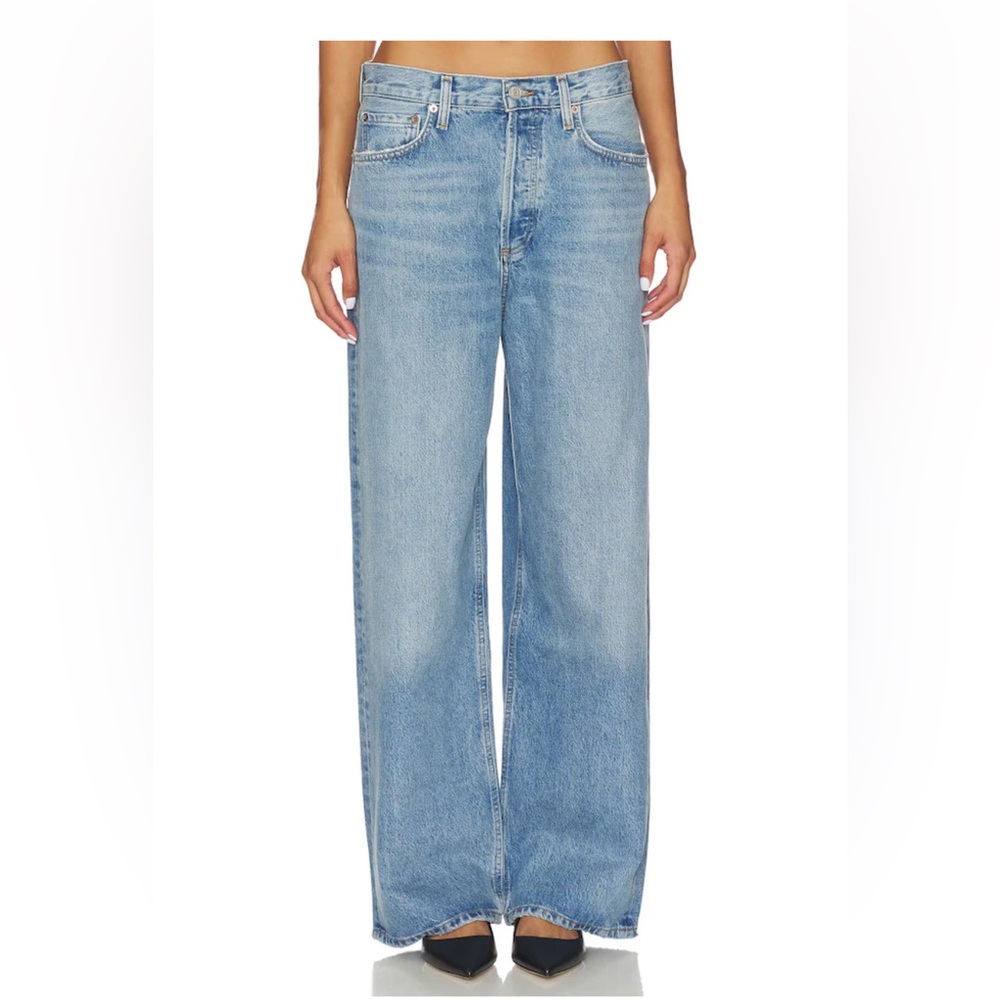 Agolde from Revolve low slung baggy jeans 💙🩵